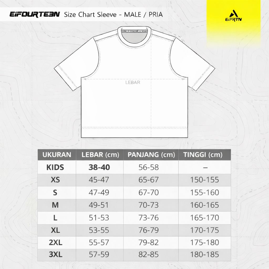 Panduan Ukuran Jersey